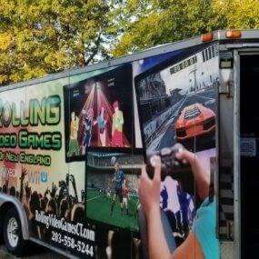 Rolling Video Games of New England truck exterior paint
