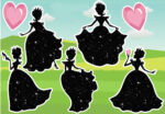 Princess silhouette signage designs