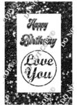 A birthday greeting sign
