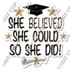 A Degree And Cap With Message Poster