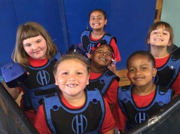 Kids playing Hero Blast at school in Connecticut