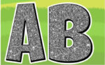 Silver AB letters