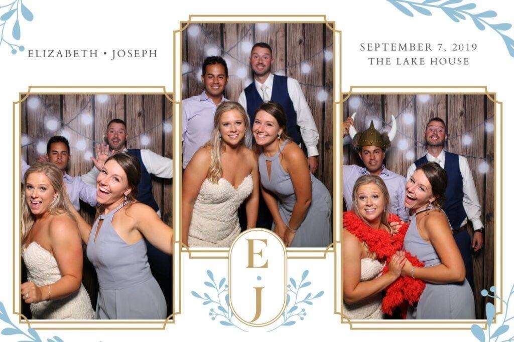 wedding party 3-photo template from mirror me photo booth rental connecticut